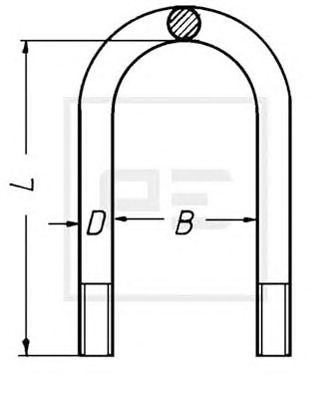 PE AUTOMOTIVE 01523340a -  Стремянка рессоры